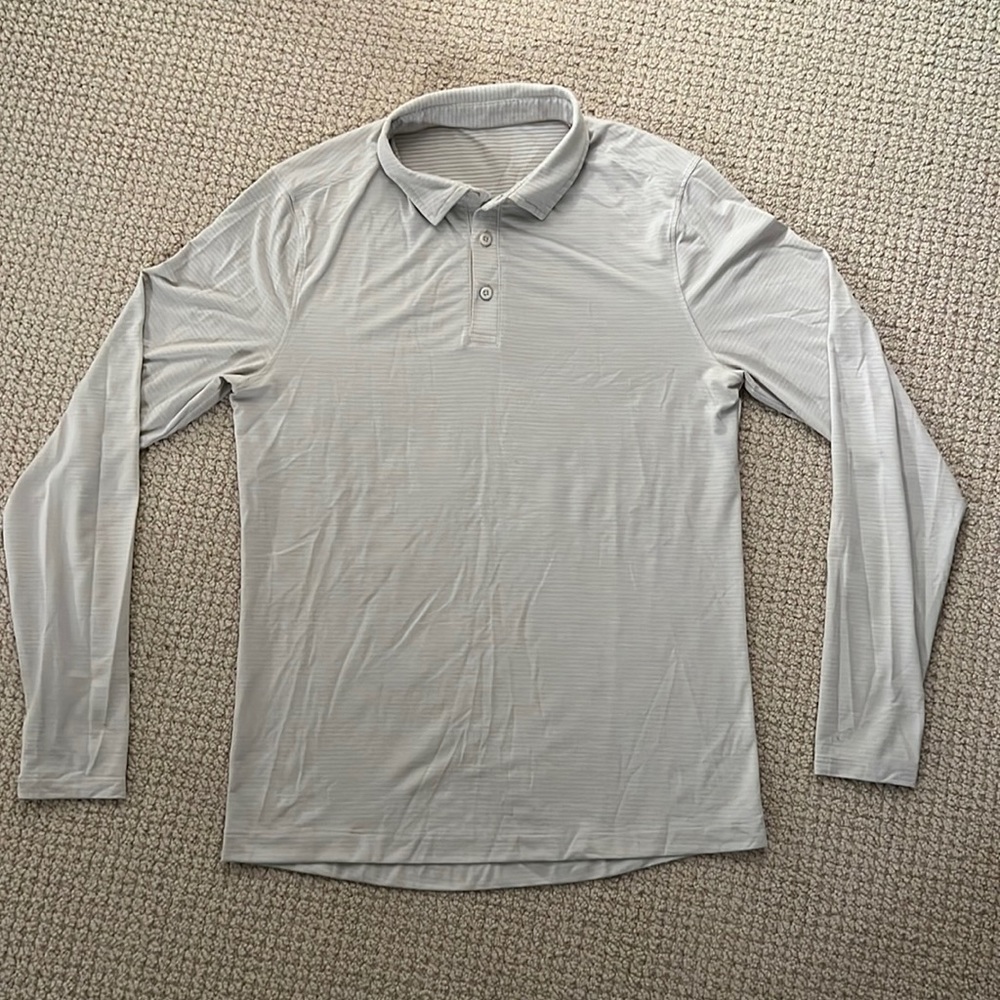 Mens Lululemon Long Sleeve Polo Size Medium